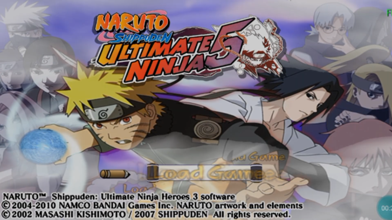 ESSE É O NARUTO SHIPPUDEN ULTIMATE NINJA 5 PARA PPSSPP VERSÃO 2.0