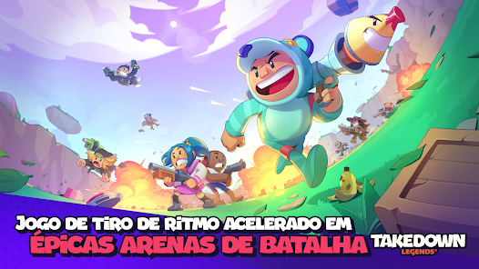 CHEGOU NOVO JOGO ESTILO BRAWL STARS PARA ANDROID TAKEDOWN LEGENDS