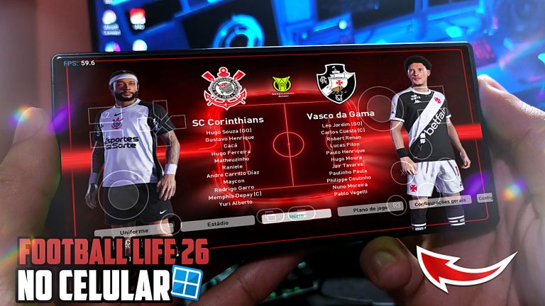 FOOTBALL LIFE 2026: O PATCH QUE ATUALIZA O PES 2021 COMPLETAMENTE