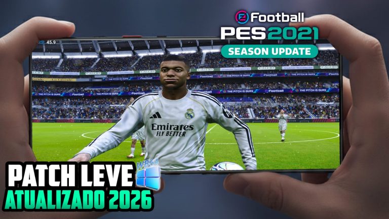 NOVO PATCH LEVE PARA PES 2021 (PC/MOBILE) ATUALIZADO 2026 WINLATOR
