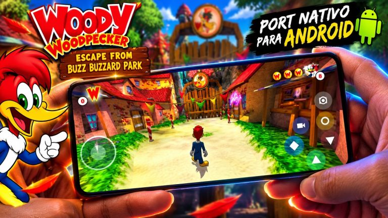 🔥 WOODY WOODPECKER: ESCAPE FROM BUZZ BUZZARD PARK — PORT NATIVO PARA ANDROID! 📱🎮