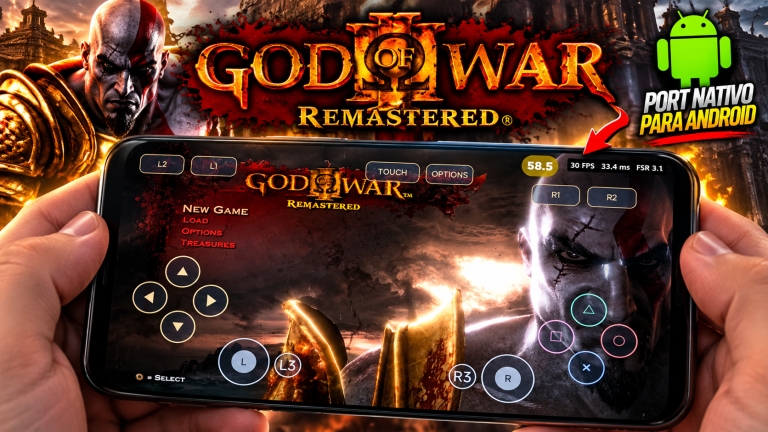 CHEGOU GOD OF WAR III REMASTERED PORT NATIVO PROS CELULARES ANDROID